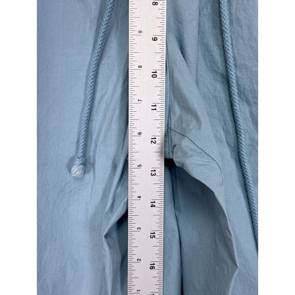 DONNI Pants XXS Womens Light Blue Cotton Poplin Wide Leg Drawstring - Picture 4 of 7